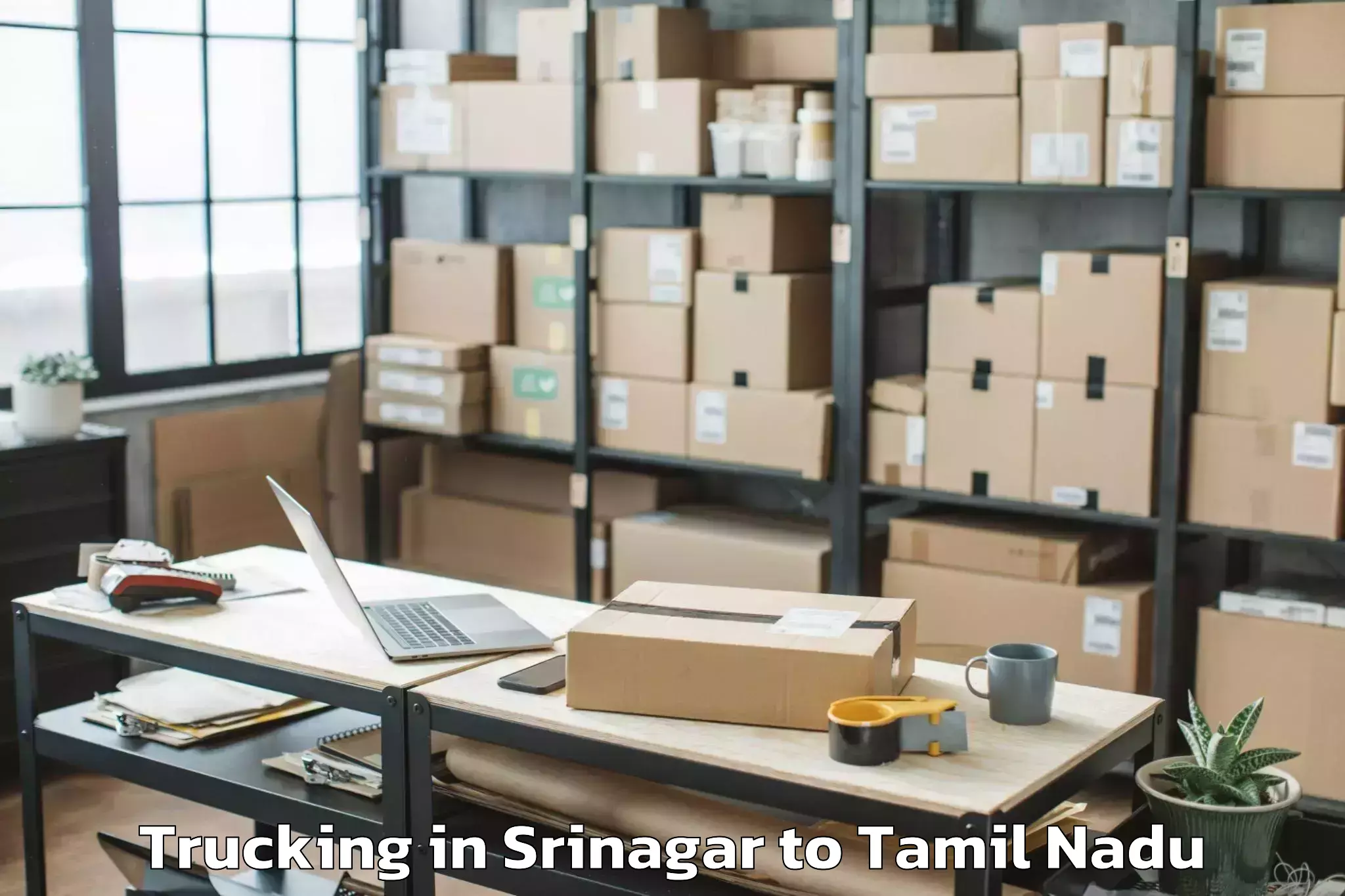 Book Srinagar to Tiruppalaikudi Trucking Online